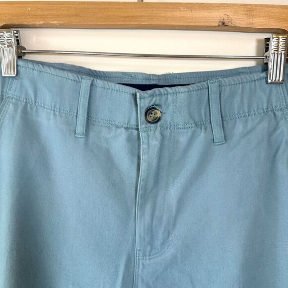 Nat Nast Shorts Men's 30 Chino Slate Green Regular Fit Flat Front Medium Wash - Picture 5 of 7